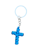 Orthodox Cross Keychain – Handmade Knotted Simple Cross Key Ring